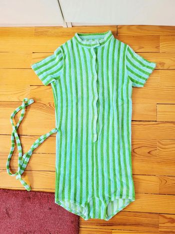 Authentique Grenouillère de plage enfant en éponge vintage années 60's