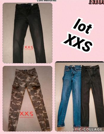 Lot 4 pantalons XXS