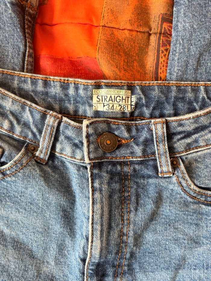 Jean bleu à trou - Taille XS - photo numéro 5