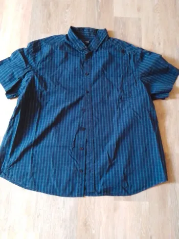 Chemise homme Kiabi bleu rayé 4 xl