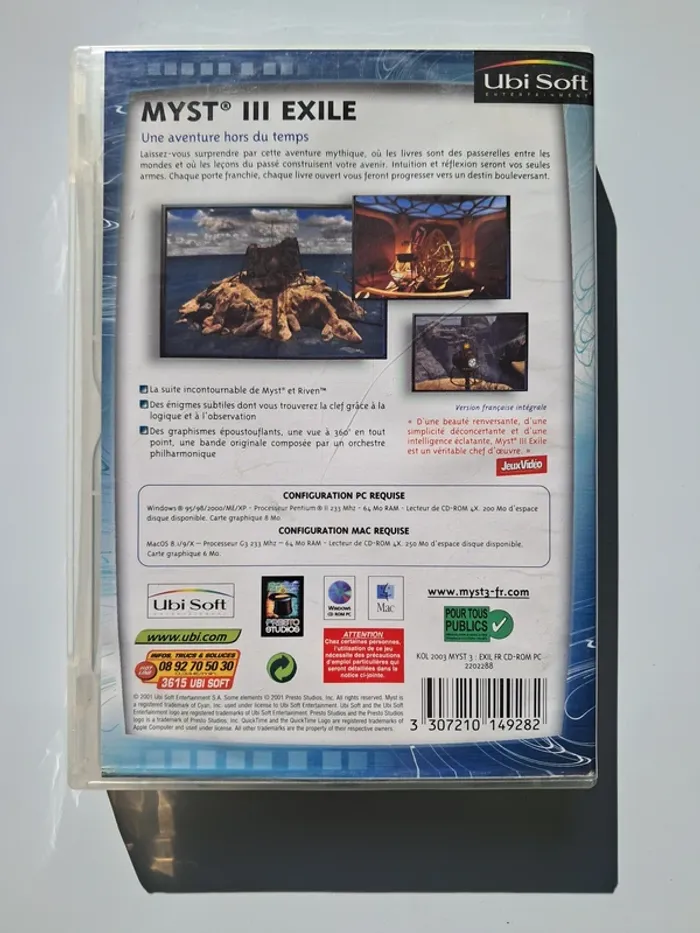 Jeu vidéo PC Myst III Exile - photo numéro 2