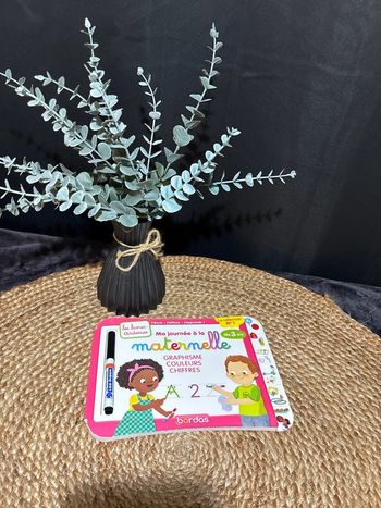 Livre maternelle apprends graphisme couleurs chiffres