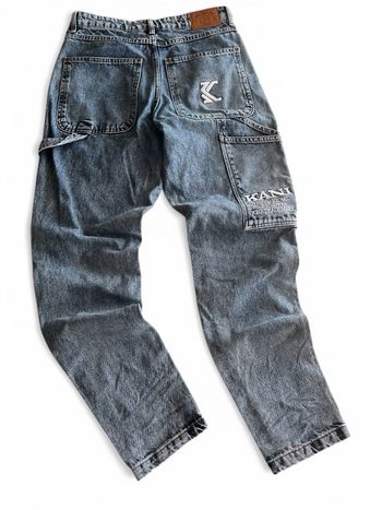 Jean Baggy Karl Kani Vintage Y2K 👖 Brodé Hip Hop Taille S – Excellent état