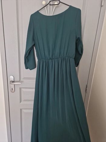 Robe longue verte foncé taille M-L très bon état Poppy