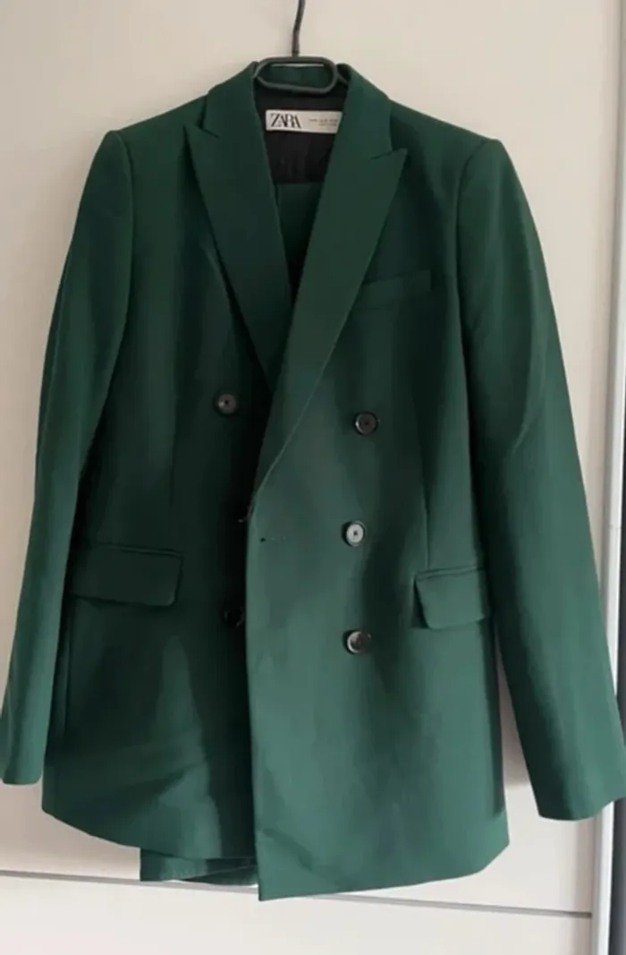 Ensemble tailleur Zara Veste BLazer+ pantalon Taille XS - photo numéro 2