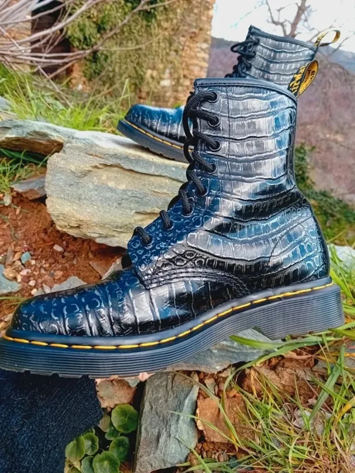 Dr. Martens cuir wild croc effet croco 🐊 38 - photo numéro 4