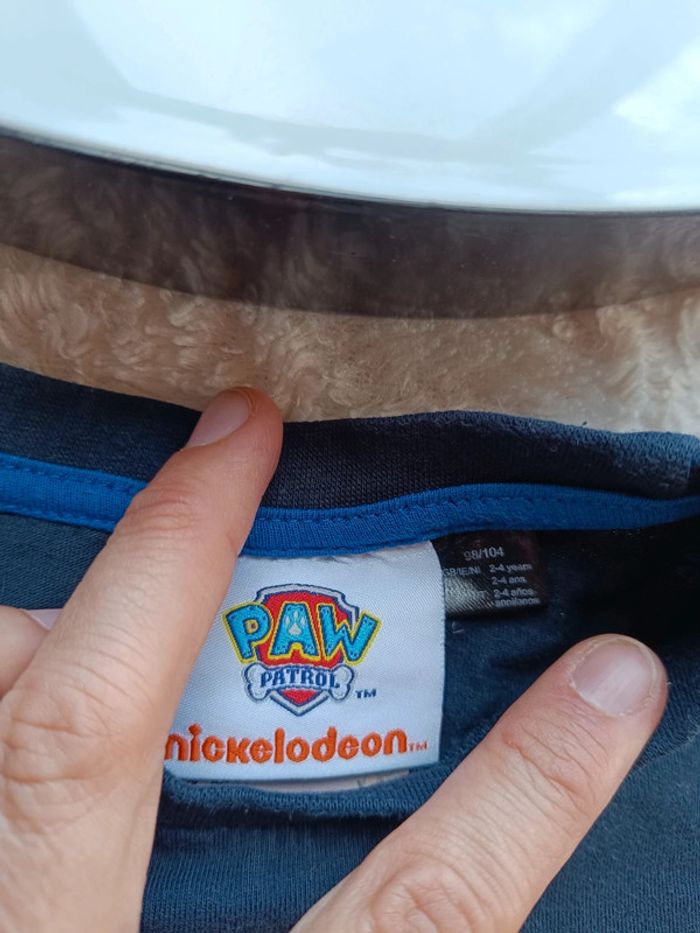 Tee shirt chemise manches courtes Garçon 2/4 ans Chase Pat patrouille Paw Patrol Nickelodeon - photo numéro 8