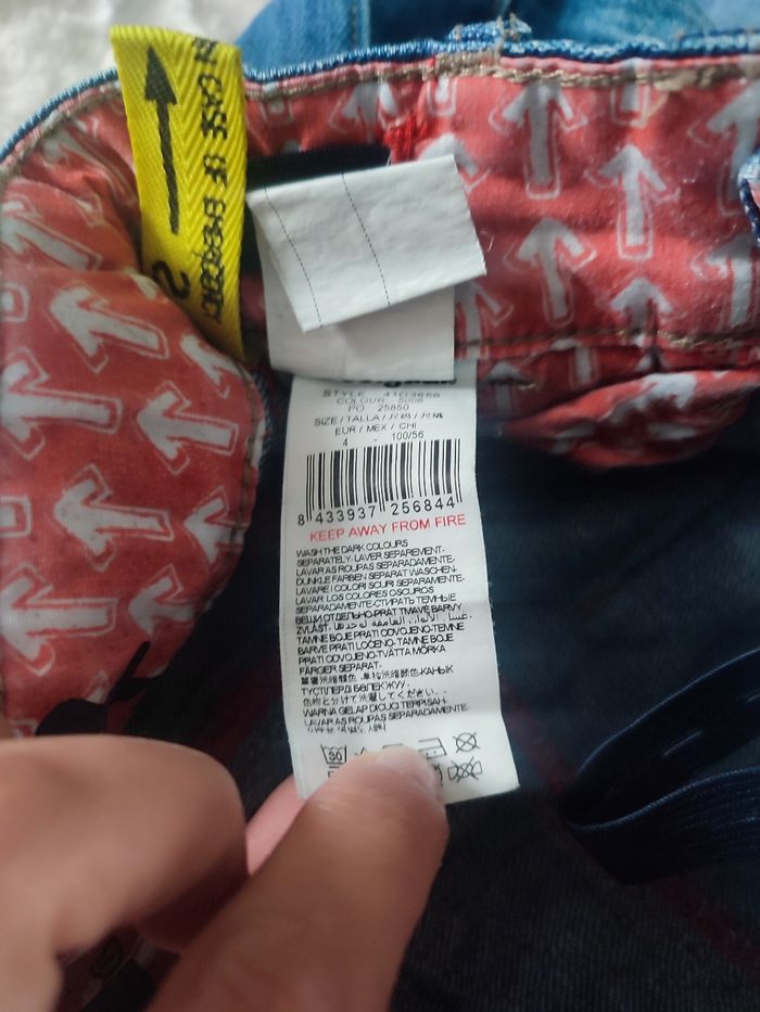 Short en jean bleu desigual taille 4 ans - photo numéro 3