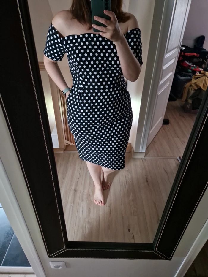 Robe fourreau rétro vintage taille xl belle poque - photo numéro 3