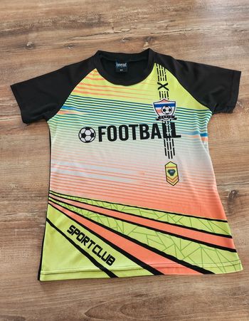 Maillot de foot excellent état 8 ans #1danykids noir et jaune