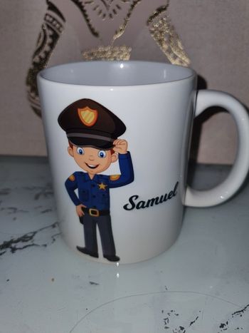 Mug policier personnalisé