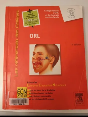 Référentiel de l'étudiant en médecine - Collège ORL (3e édition)