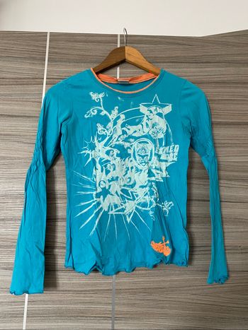 Haut manches longues turquoise diesel 12/14 ans