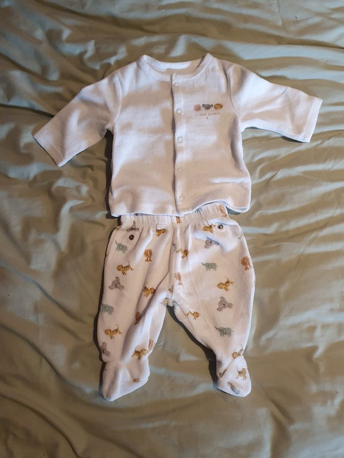 Pyjama 2 pièces 1 mois mixte