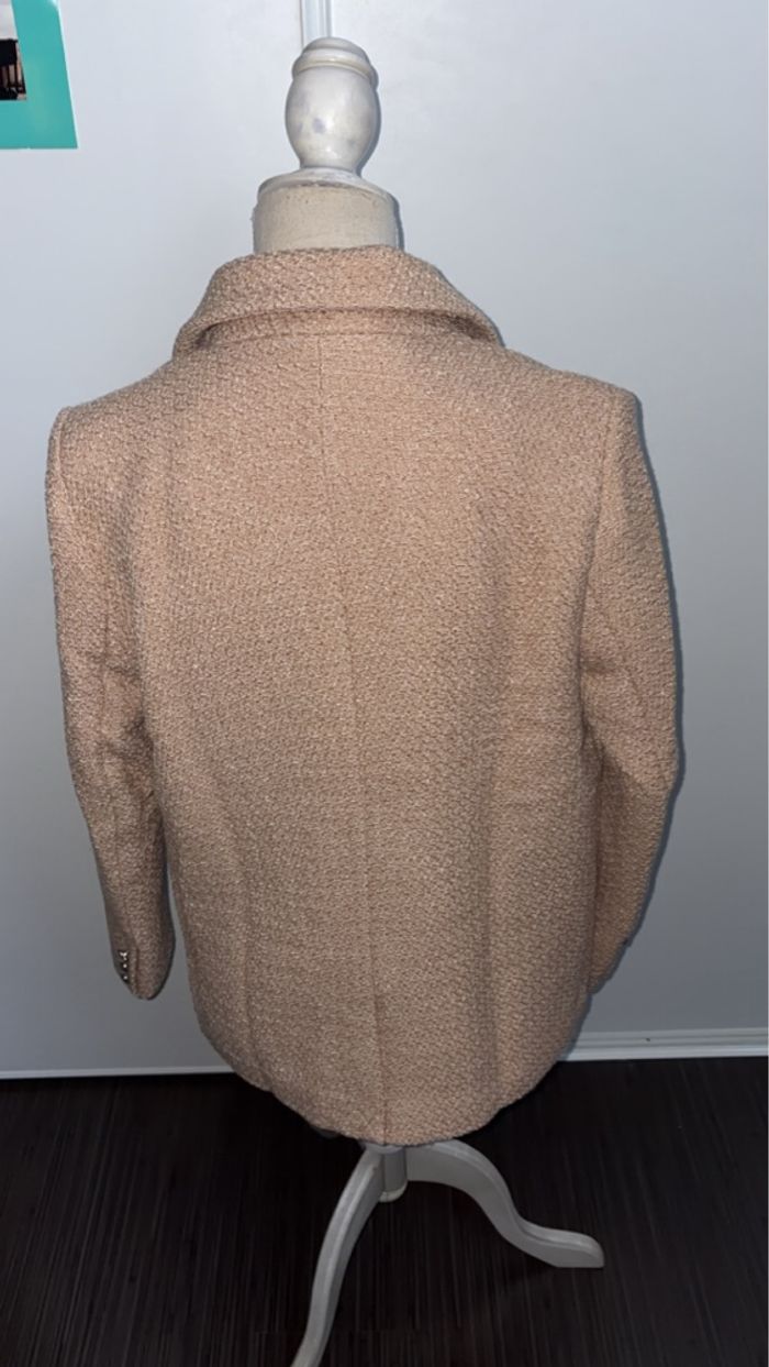 Neuf - Damart - Blazer croisé en tweed - Taille 40 - Beige/Camel - photo numéro 6