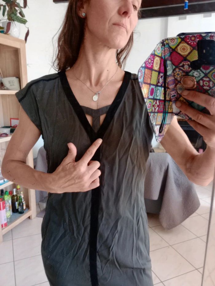 Robe 36-38 kaki foncé c44 - photo numéro 6