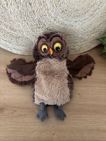 Doudou marionnette hibou chouette marron ikea