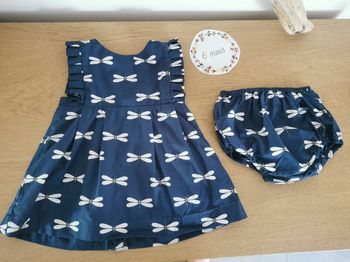 Robe et bloomer jacadi 6 mois en excellent état proche du neuf