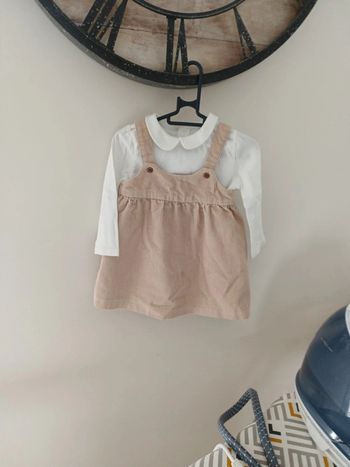 Ensemble robe velours