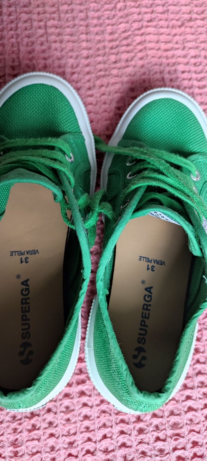 Basket Superga  verte - photo numéro 10