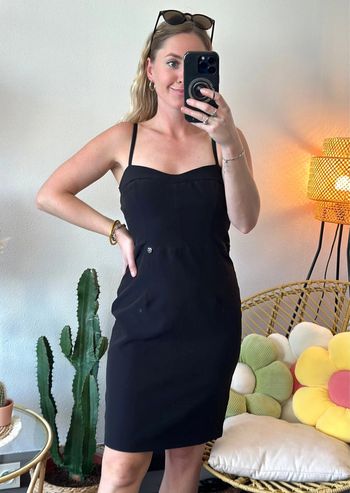 Robe noire élégante à fines bretelles taille 36 - LiuJo