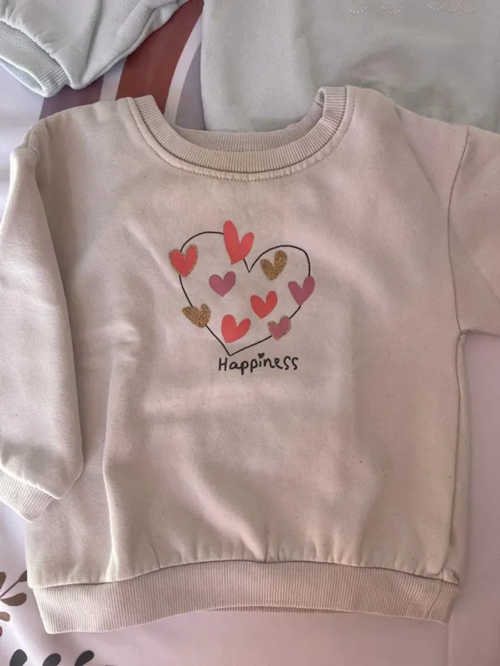 Lot de 3 pulls bébé fille – Taille 18 mois / 81 cm 🧶💖 - photo numéro 2