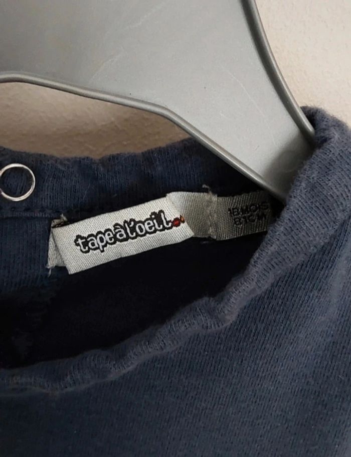 Lot de 2 tee shirt 12/18 mois Tape à l œil et Okaidi - photo numéro 4