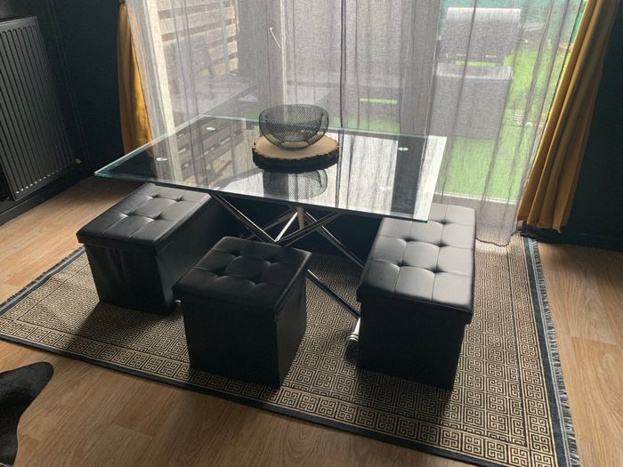 Table  en verre relevable up and down - photo numéro 2