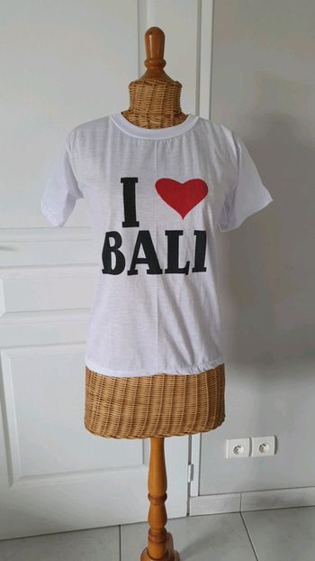 T-shirt femme I love bali S CHELO3