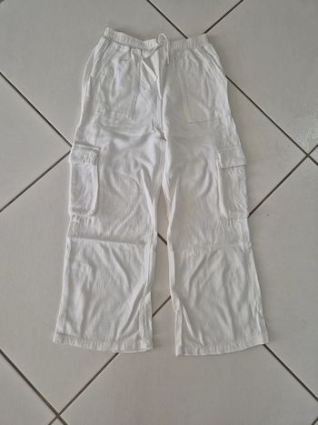Pantalon blanc 8/9 ans