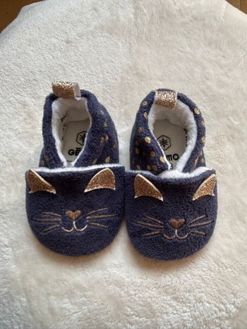Chausson bébé  chat 