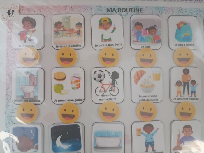 Routine  garçon,   peau foncée