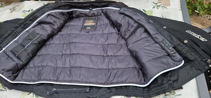 Veste de moto en tissu Ixon Shiroki HP noir / blanc - photo numéro 16