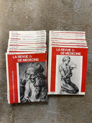 Lot de revues tomme 22 médecine thérapeutique