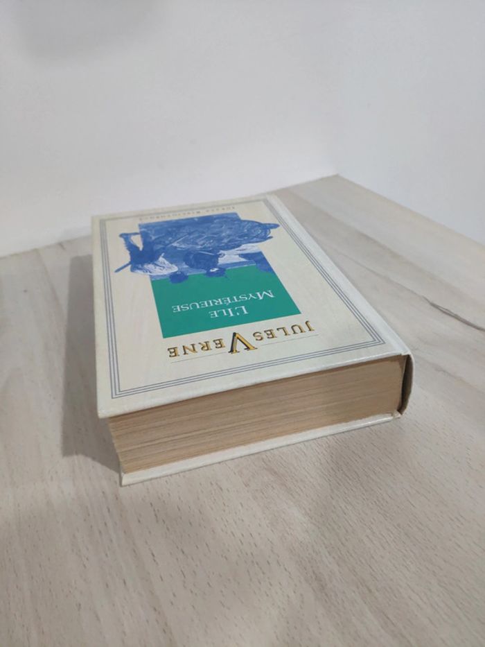 Livre grand format l'île mystérieuse Verne idéale bibliothèque gravures - photo numéro 4