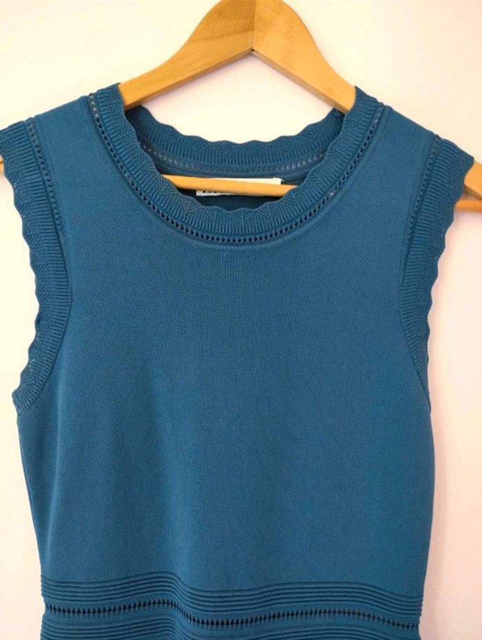 Robe patineuse  bleue  -  Zara - M  -  Comme Neuve - photo numéro 4