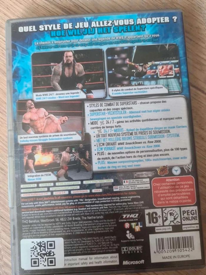 Smack  down vs raw  2008  xbox 360 - photo numéro 2