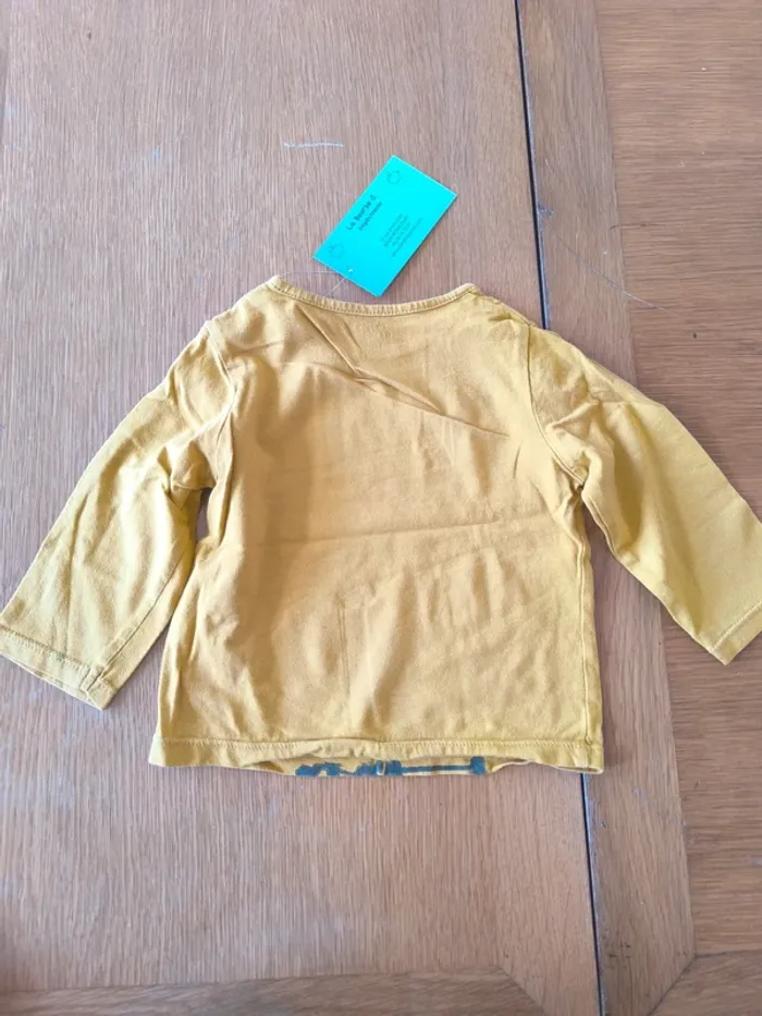 314823 Tee-shirt ML moutarde garçon 9 mois kiabi - photo numéro 2