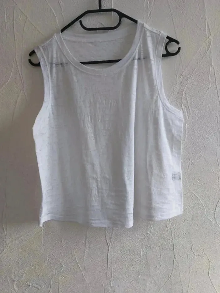 Débardeur camouflage blanc taille 38