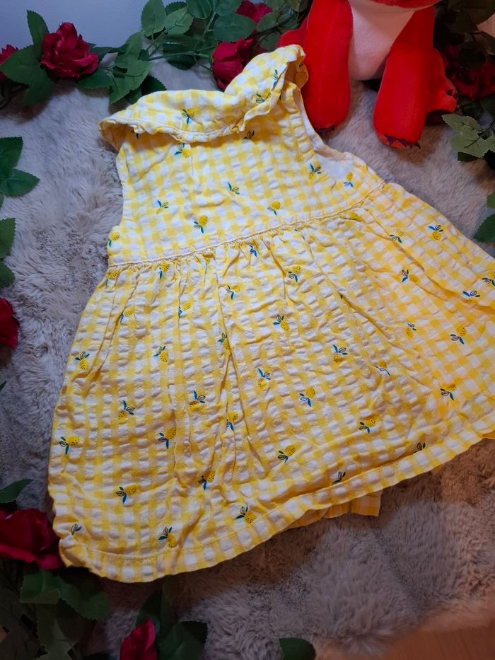 Robe d’hiver jaune motif citron - 18 mois - Du Pareil au Même - photo numéro 2