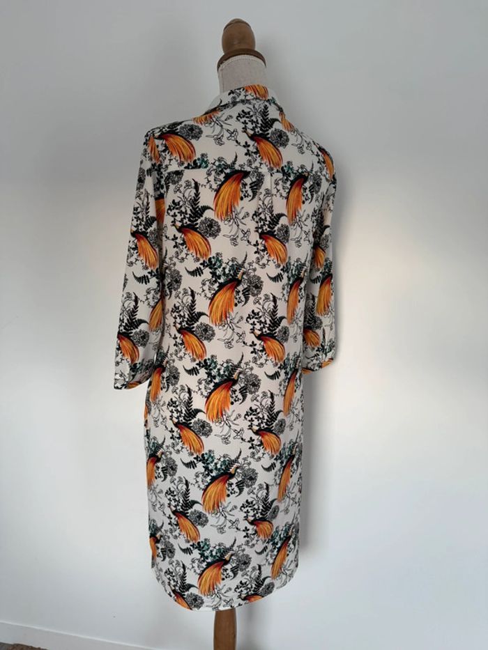Robe longue manches fluide léger tunique Kleid dress Vestido Vestito jurk jumpsuit femme woman donna - photo numéro 2