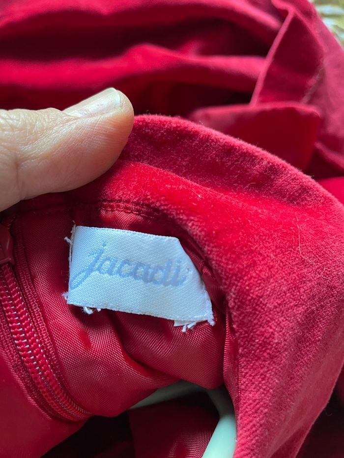 Robe de fête velours rouge, Jacadi 18 mois - photo numéro 4