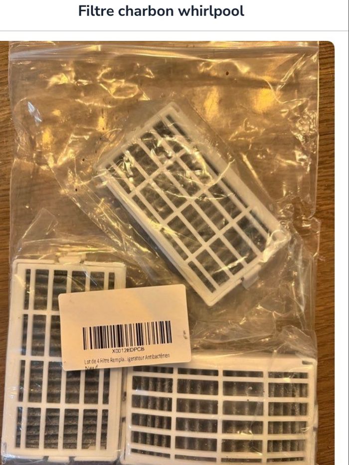 Lot de 3 filtres à charbon actif  pour frigo whirlpool. - photo numéro 3