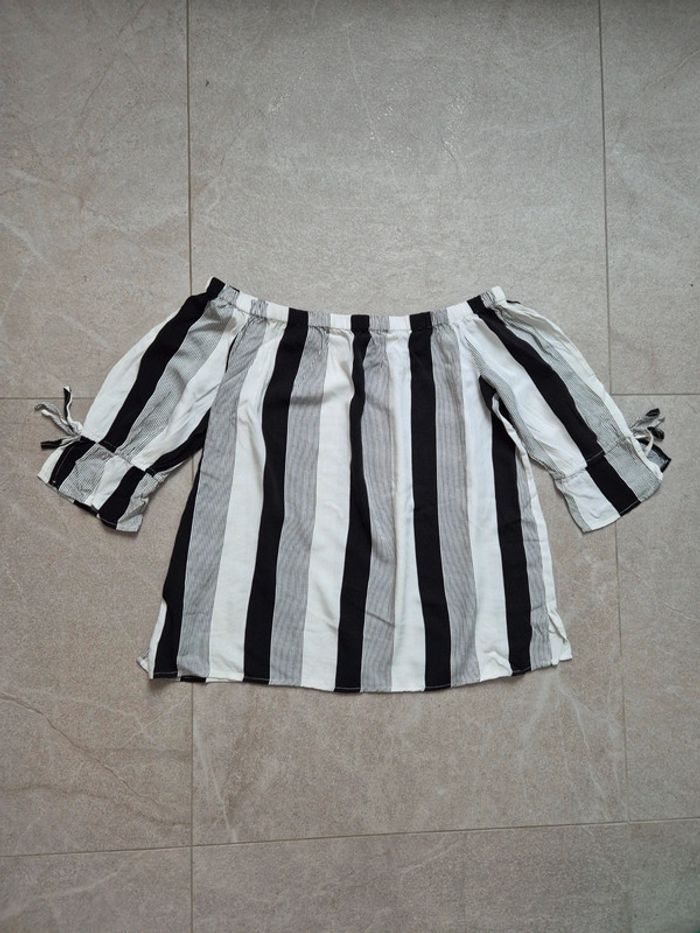 Blouse 3/4 épaules dénudées