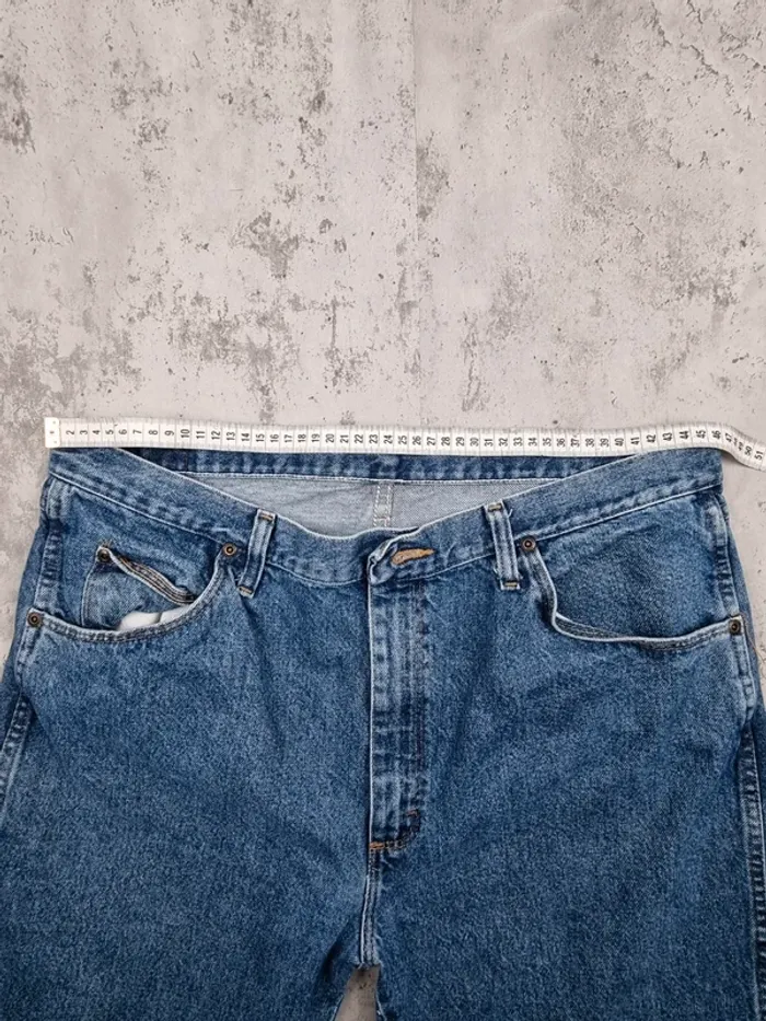 Jean Wrangler bleu – Taille 38x32 US / 48 FR Homme (mesures en photos) - photo numéro 5