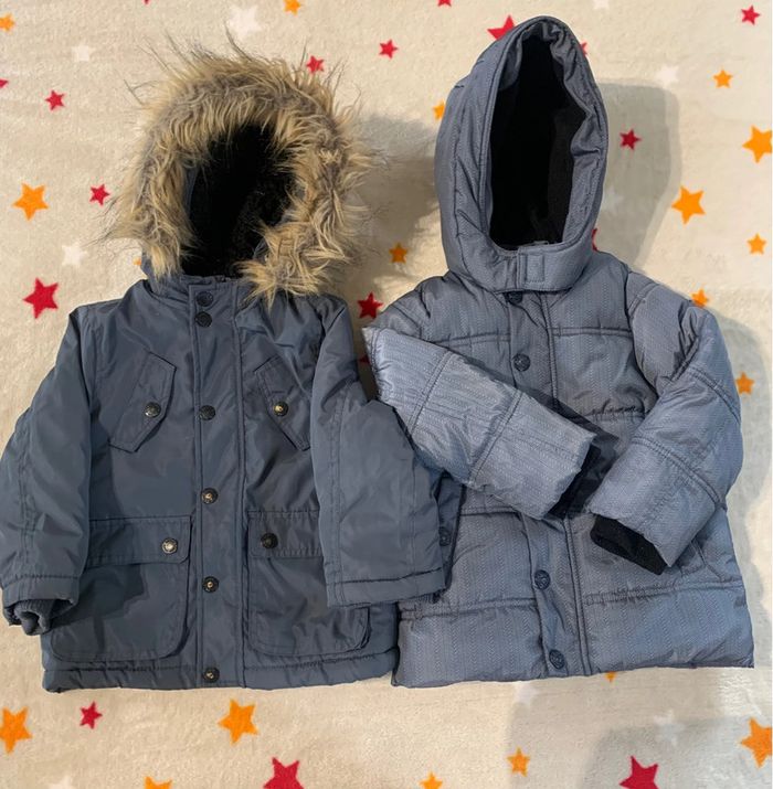 Lot Doudoune DPAM et Parka DPAM Bleue et Grise 24 Mois (86 cm)