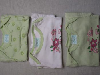 Lot de 3 body, 3 mois
