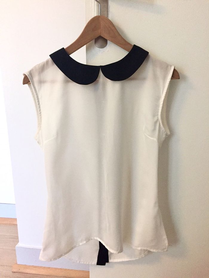 Haut blanc col Claudine