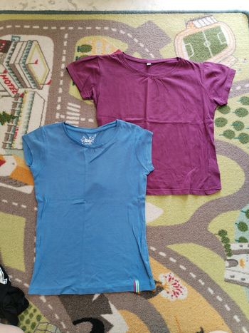 Lot t-shirt unis 10 ans (c)