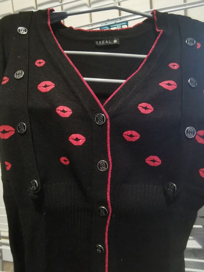 Pull fin motif bisous - photo numéro 3